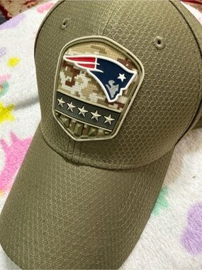 New England Patriots Kids Tactical Camo Cap - Olive